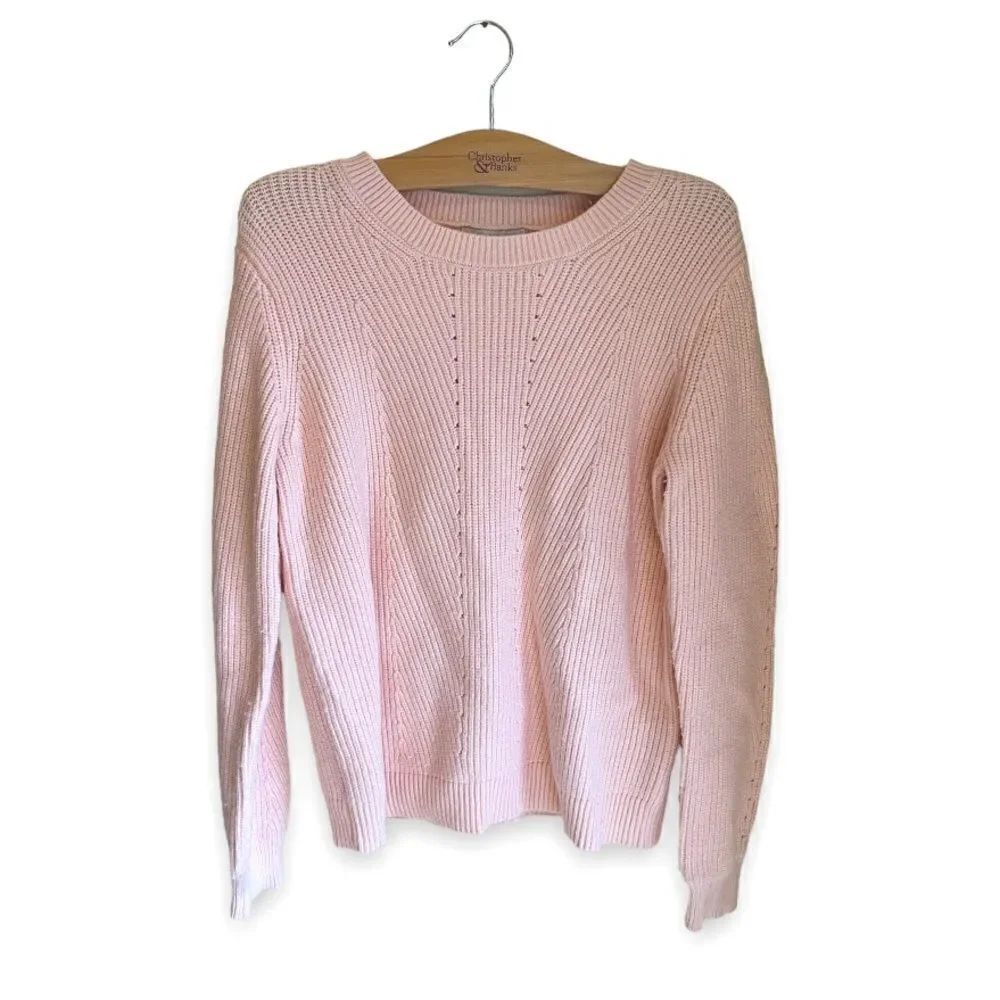 H BY HALSTON | Blush Knit Sweater (S)